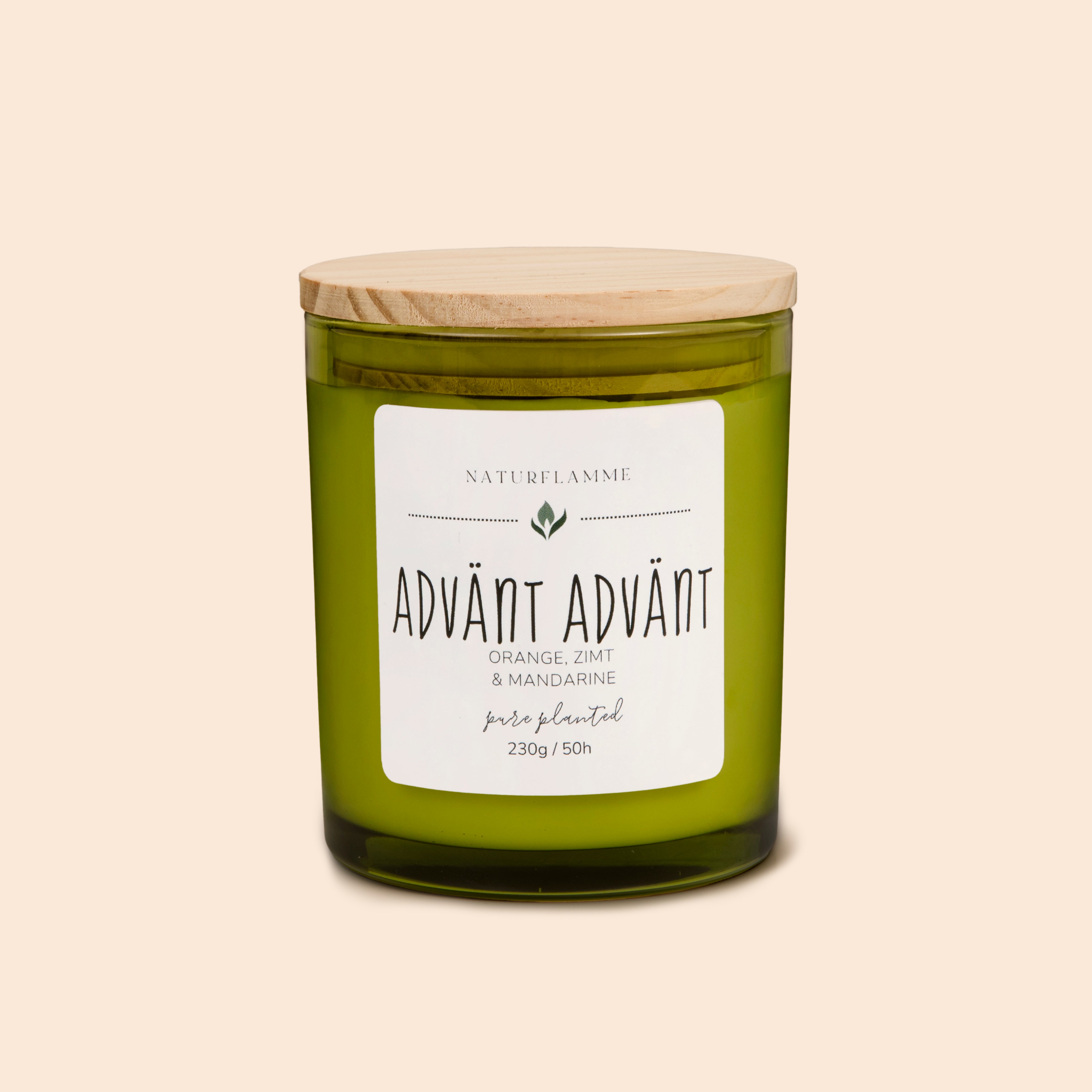 Advent-Duftkerze «Advänt-Advänt» Orange, Zimt, Mandarine Bio