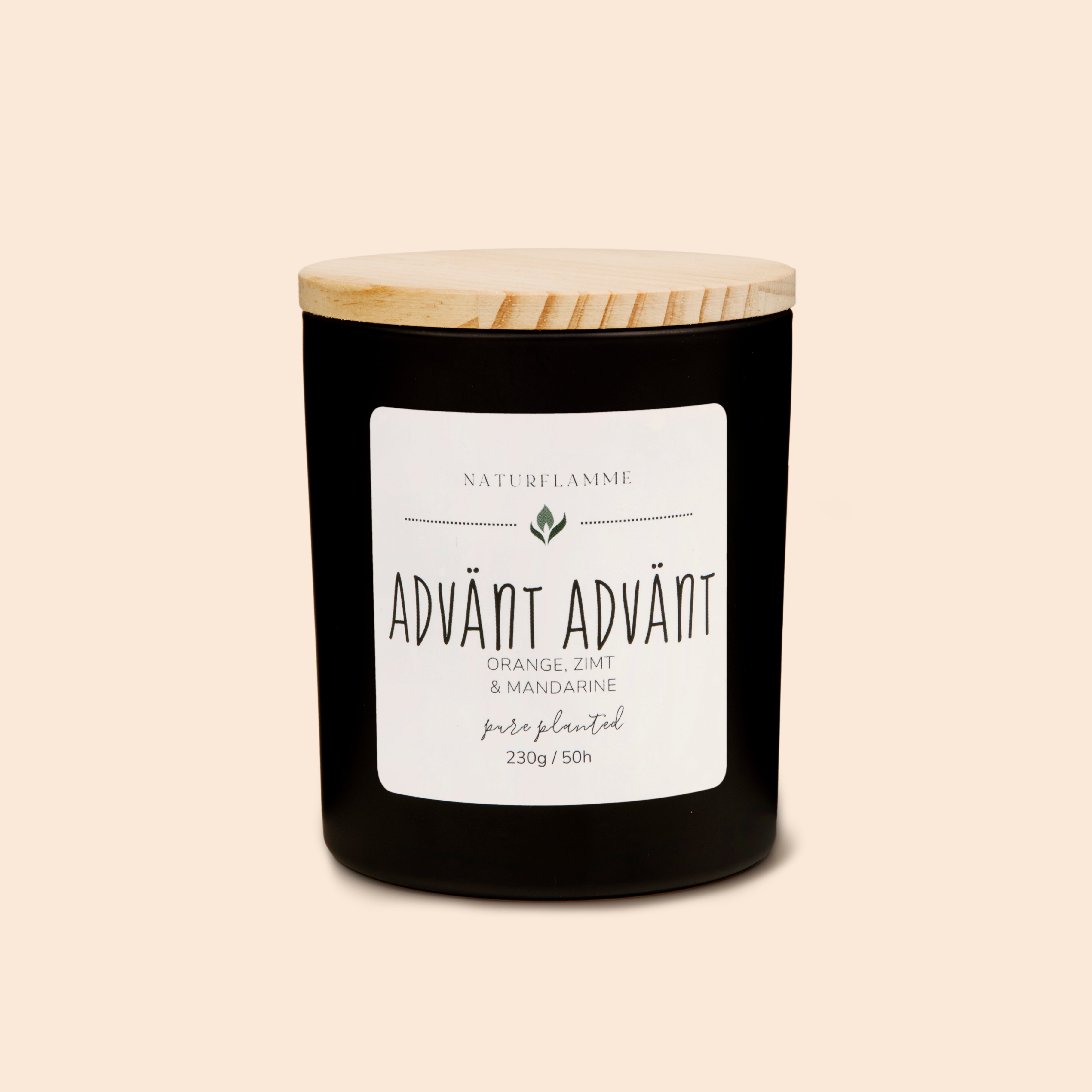 Advent-Duftkerze «Advänt-Advänt» Orange, Zimt, Mandarine Bio