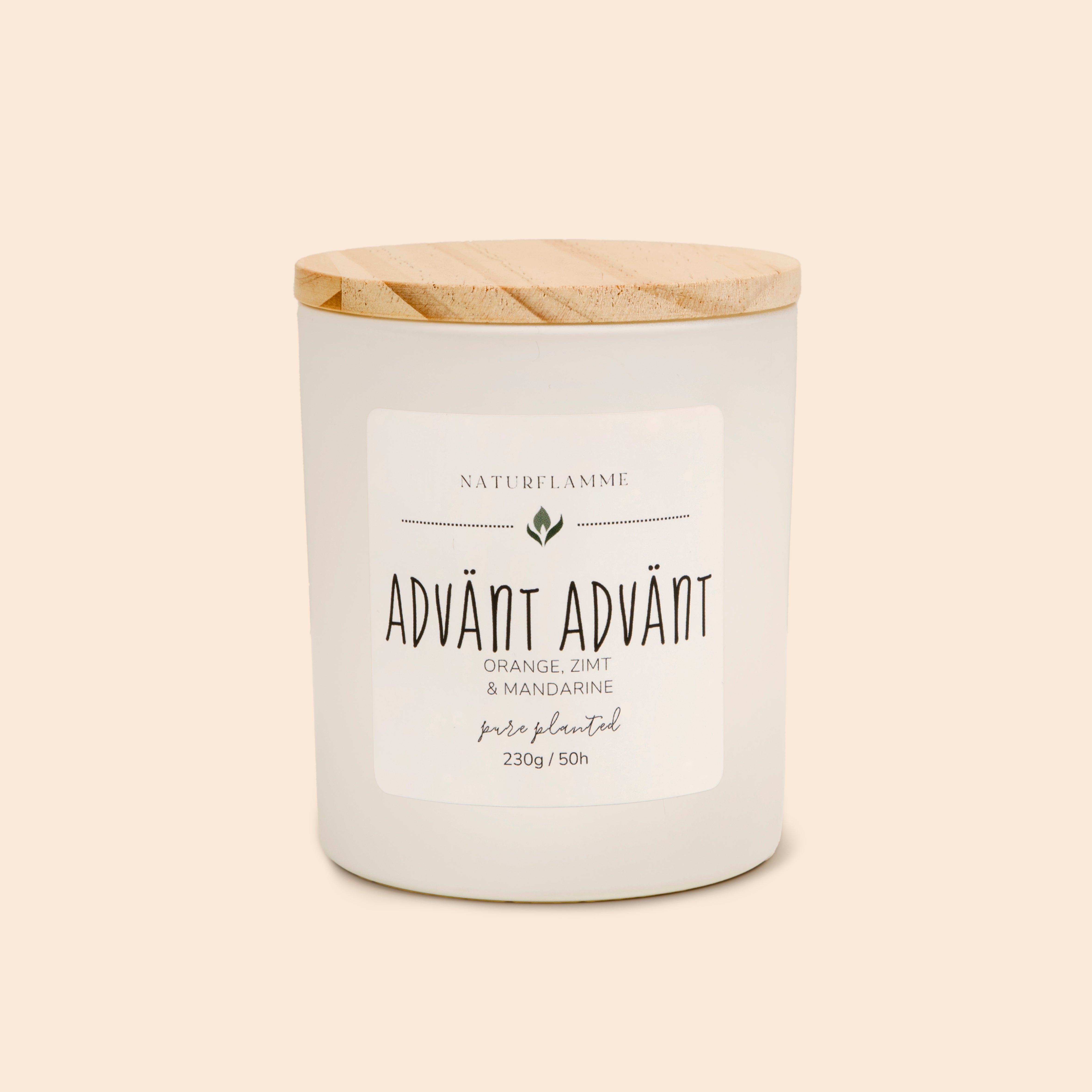 Advent-Duftkerze «Advänt-Advänt» Orange, Zimt, Mandarine Bio