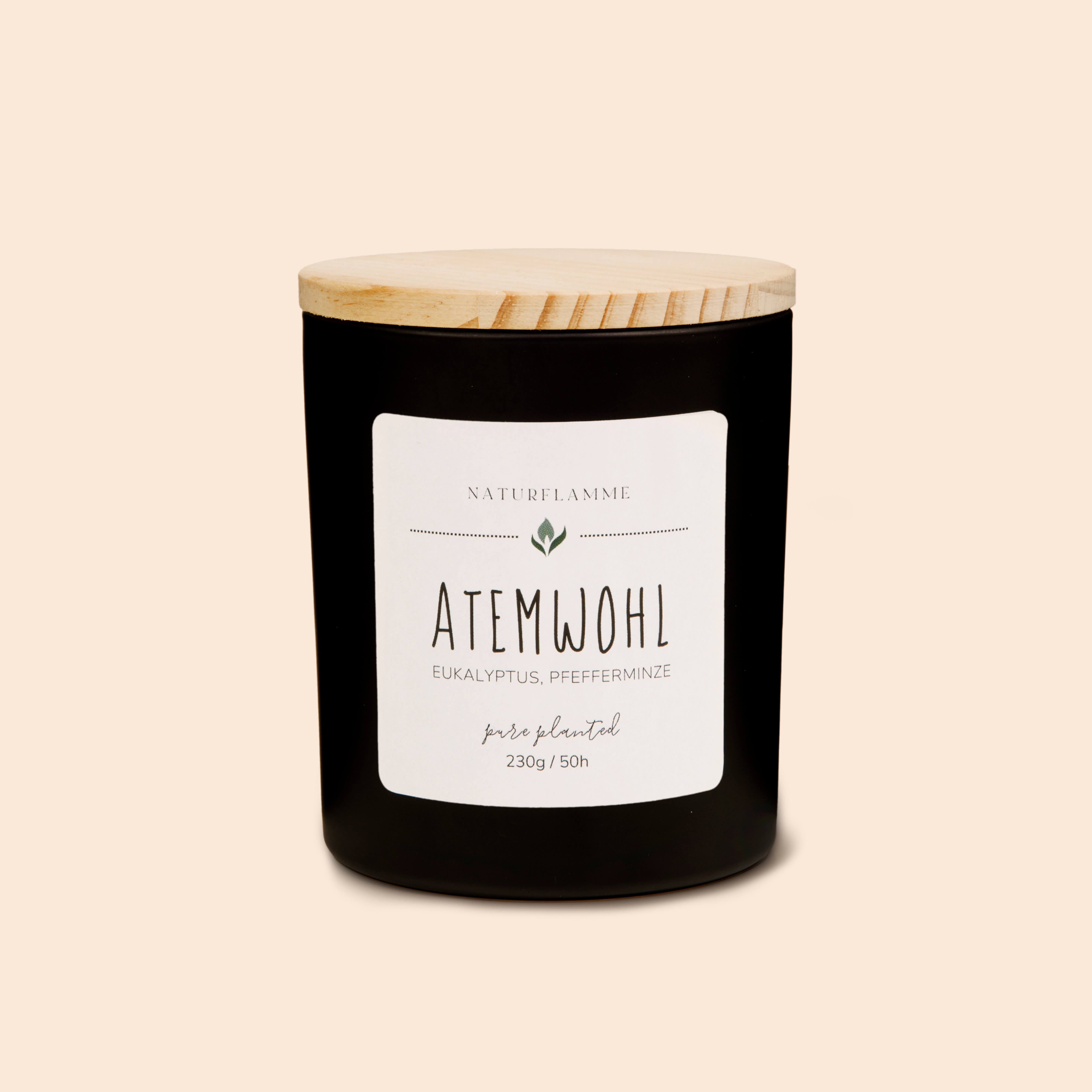 Duftkerze «Atemwohl» Eukalyptus & Pfefferminze Bio