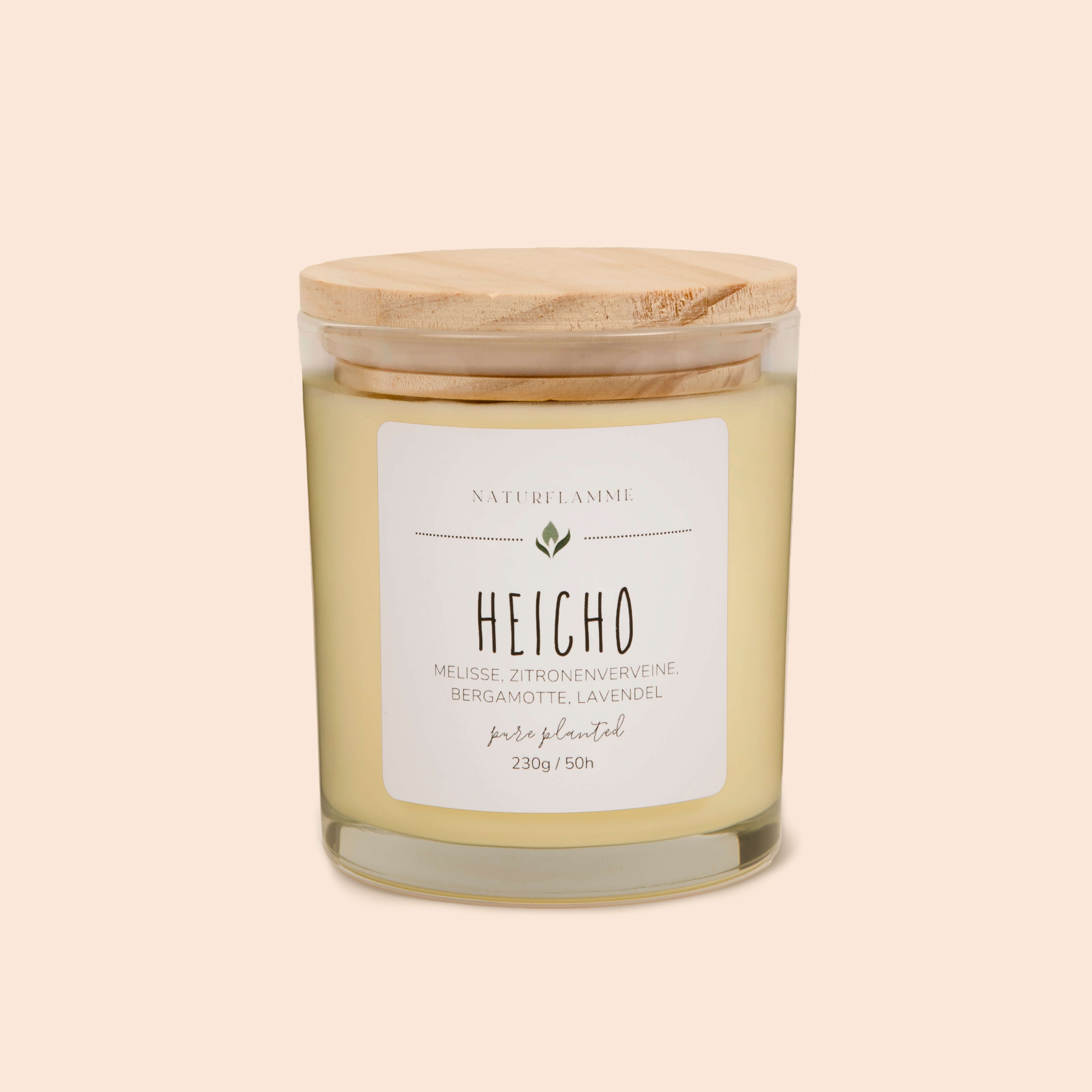Duftkerze «Heicho» Melisse, Zitronenverbene, Bergamotte & Lavendel Bio