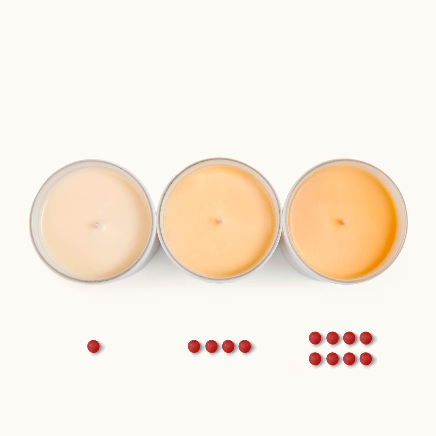 Kerzenfarbe Apricot-Orange