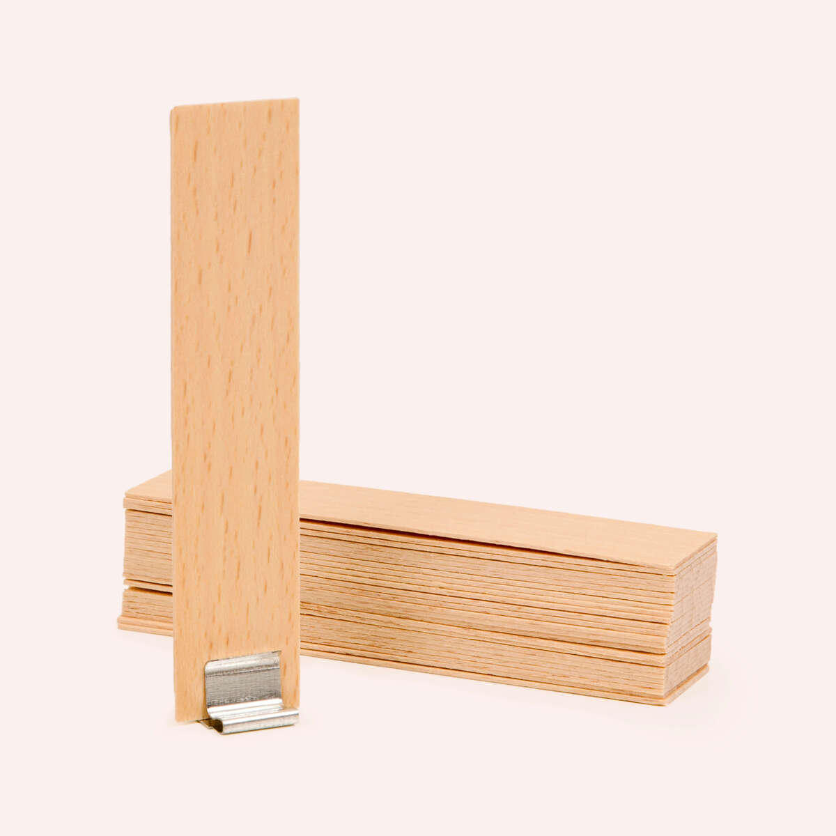 Holzdocht "Swiss" aus Schweizer Rotbuche inkl. Halter aus Metall