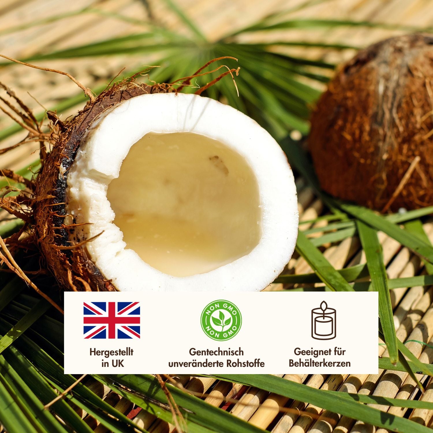 Kerax Soja und Kokoswachs blend für Behäterkerzen