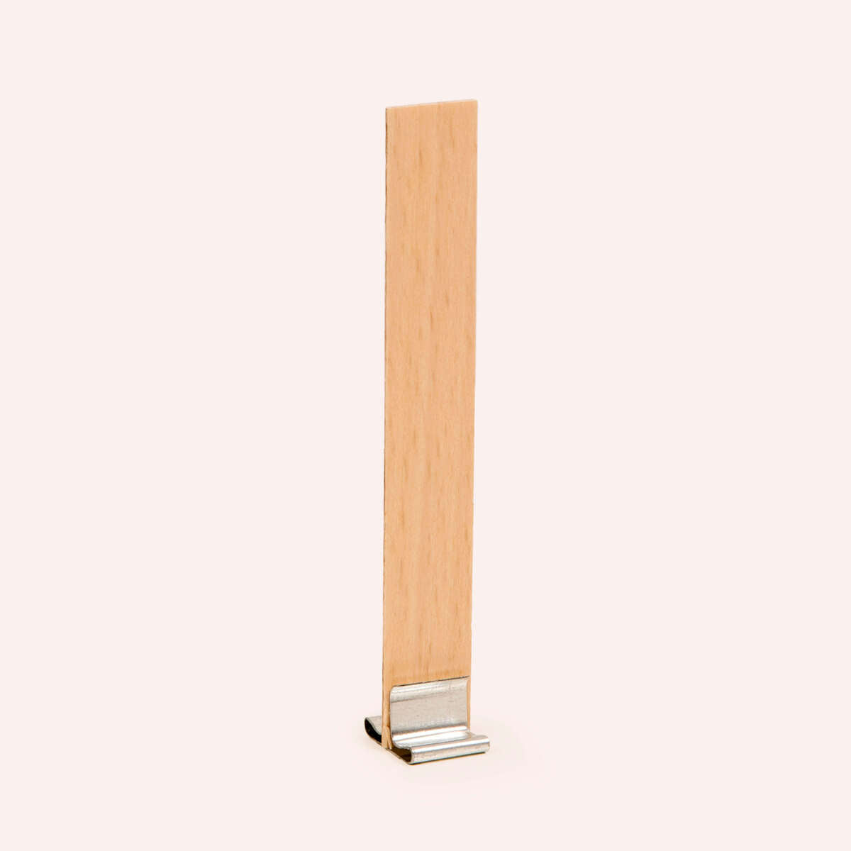 Holzdocht "Swiss" aus Schweizer Rotbuche inkl. Halter aus Metall